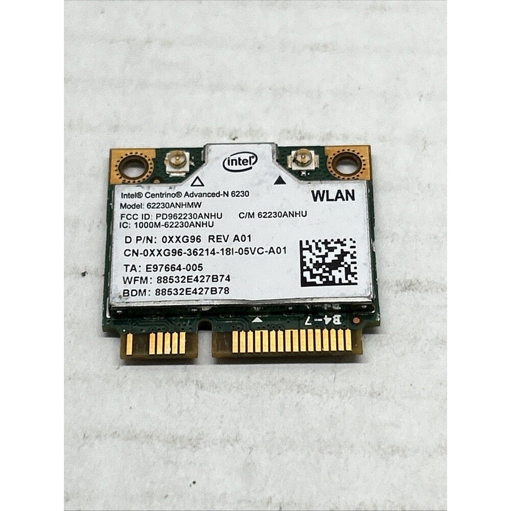 Intel Centrino 62230ANHMW Advanced-N 6230 Dual Band 5.15 35GHz Laptop WiFi Card